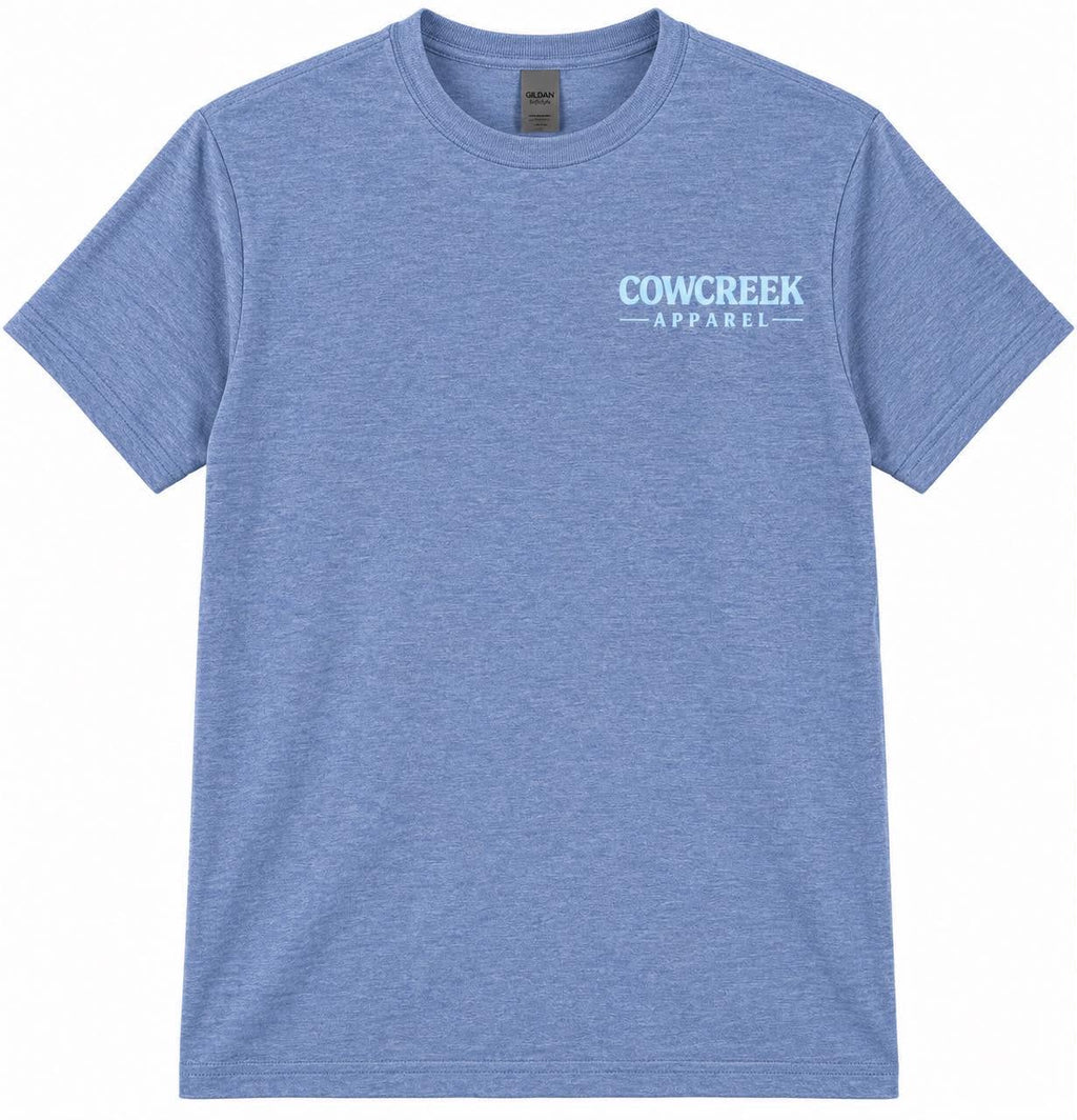 Heathered Blue Logo Shirt