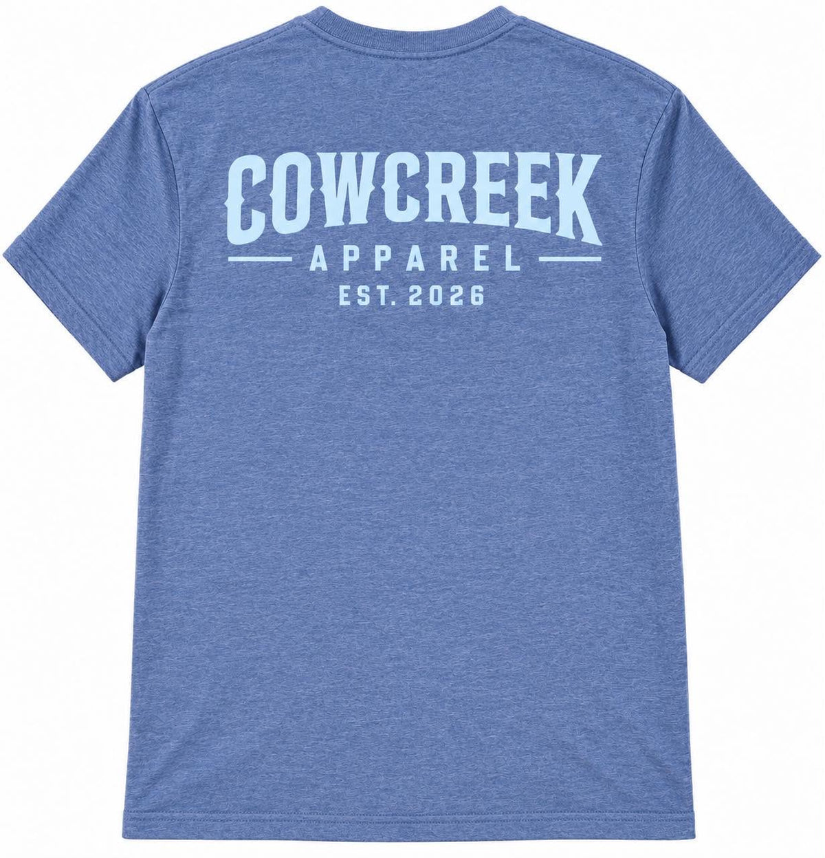 Heathered Blue Logo Shirt