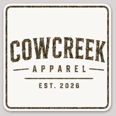 Cow Creek camo sticker